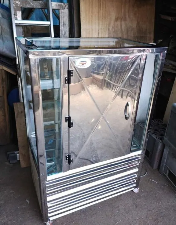 Vitrina refrigerada de acero inoxidable